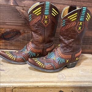 Old Gringo Multicolor Embroidered Heeled Boots